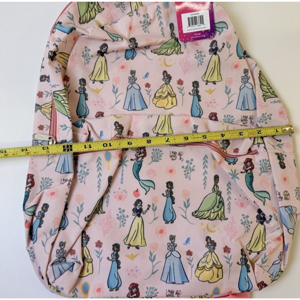 New Fast Forward Disney Princess Pink Multi-Color Large Backpack Book Bag NWT - Picture 6 of 9